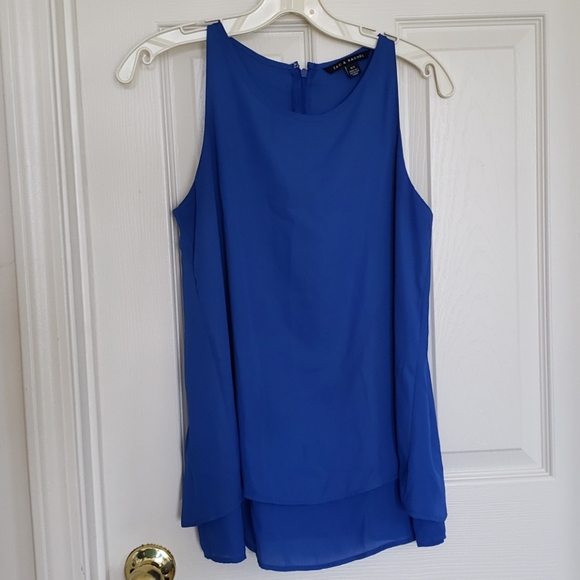 Royal Blue Sleeveless Blouse - Picture 1 of 6